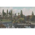 Waterlow Park Lake Antique Postcard