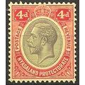 Nyasaland 1913 SG91 4d Black & Red/Yellow Mount...