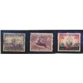 South Africa Stamps Scott #195 To 197, Used