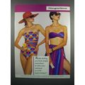 1983 Sanger Harris Swimwear Ad - Bill Blass Bandeau