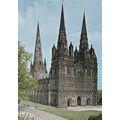 Colour Postcard - Lichfield Cathedral, Stafford...