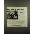 1938 Canadian Pacific Ad - Big Moose like this ...