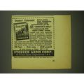 1952 Stoeger Arms Ad - Shooters! Fishermen!