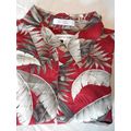 Hawaiian Shirt Pierre Cardin Men's Large Red Tr...