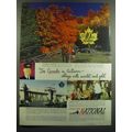1949 Canadian National Railroad Ad - See Canada in Autumn - ablaze with scarlet