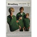 Vintage: Studley 533 family sweaters, DK, 26-42...