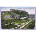 1908 postcard Edinburgh Castle from Scott Monument