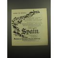 1956 American Express Travel Service Advertisement - Come to spain