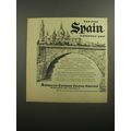 1956 American Express Travel Service Ad - Beautiful Spain welcomes you