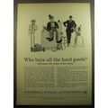 1960 Campbell-Ewald Advertising Ad - Who buys all the hard goods?