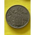 Umlaufmünze Spanien 50 Pesetas 1957 im Stern 58