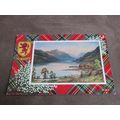 Clan Stewart Tartan Postcard - Loch Lomond from...
