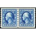 396, Mint NH XF/Superb 5¢ Coil Pair - PSE Grade...