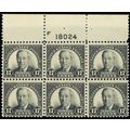 623, Mint NH 17¢ Top Plate Block SCV $325 - Stu...