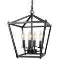 Unicozin Black Lantern Pendant Light, 4 Lights ...
