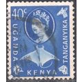 KUT - 1960 - SG189 - 40c blue - Manta - QE11 - ...