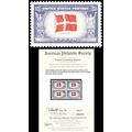 920a, MNH 5¢ Denmark Reverse Printing of Flag C...