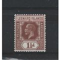 LeewardIslands.SG64 1 1/2d Red-Brown.Mounted Mi...