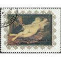 EQUATORIAL GUINEA, FINE ART, Rubens, Reclining Nude, grey 1976, 10Ek