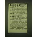 1902 Raymond & Whitcomb Ad - Raymond & Whitcomb...