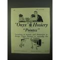 1922 Onyx Pointex Hosiery Ad