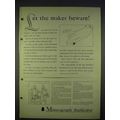 1940 Mimeograph Duplicator Ad - Let Maker Beware
