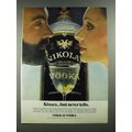 1980 Nikolai Vodka Ad - Kisses But Never Tells