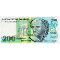 1990 Brasil 200 Cruzeiros Banknote UNC