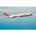 Swissair Fokker 100 Civil Aircraft Postcard (A2...