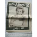 1997 Scottish Mirror - death of Princess Diana