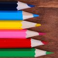 6Pc SMALL KIDS BRIGHT COLOURED PENCILS SET Chil...
