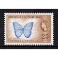 British Honduras QEII 1953-62 25c Blue Yellow-B...
