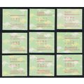 Australia Machine Labels Kangaroo 9v 1985 MNH M...