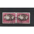 SouthAfrica.SG108 1d "Victory" Pairs.Fine Used....