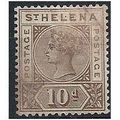 St Helena 1896 SG52 10d Brown Fine Used...