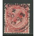 GB 1912 - 24 KGV 1d Red shades Wmk 100. ( A1122 )