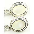 Mother of Pearl, 925 Sterling Silver Leverback ...