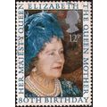 GB, Queen Mother 80th birthday, blue 1980, 12p