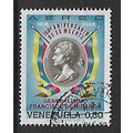 VENEZUELA 1968 AIR 80c BUST & GEN FRANCISCO DE ...