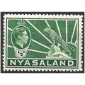 Nyasaland 1938 SG130 1/2d Green Mounted Mint . ...