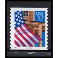 2913v 32c U.S. Flag Over Porch Fine MNH LGG CNS...