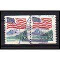 Used 2280a 25c U.S. Flag Fine CNP Left 11 PA1084