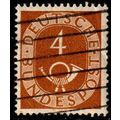 Germany 1951 Bundespost Coach Horn 4Pfg Used Stamp