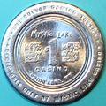 Mystic Lake. $1 Casino Token. Prior Lake, MN. F72.