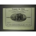1911 Huber Engine Ad - Three In One