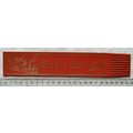 Vintage: red leather bookmark - Cleeve Hill, YHA
