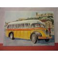1956 MAGIRUS DEUTZ 03500 BUS. unused postcard M...