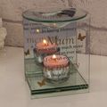 Mum Memorial Oil Burner Glass Oblong 12 CM Sent...