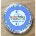(1) $1. Hideaway Casino Chip - Federal Way, Was...