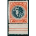 Barbados 1921 1d black & vermilion SG212 unused